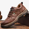 Sapatos casuais moda outono de inverno masculino tênis de negócios esportes ao ar livre redondo cabeça não deslizamento grande tamanho 39-44 pu