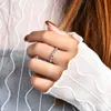 Bandringen Bevestiging 2022 MOSILICON RING HENS Kerstring 925 Sterling Silver Rose Gold Wedding Exquise Sieraden Gratis levering J240410