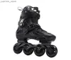 Inline Roller Skates Adult Roller Skates Skating Shoes Sliding Inline Sneakers 4 Wheels 1 Row Line Outdoor Training Sport Shoes Patines Y240410