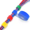 5 mètres / rouleau 15/20 mm Couleur magique Magic Self adhésif ruban de fixation réutilisable Strong Hooks Boucle Cable Tie Magic Tape DIY ACCESSOIRES