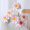 Decorative Flowers Artificial 6 Heads Sun Simulation Home Wedding Decor Props Fake Flower