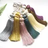 1 pk Tassel 18cm polyester sleutel kwastjes met lus parel Tassel Fringe Big Brush Curtain Tassel Trim Charm voor DIY Craft Home Decor