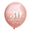 15st/set 12/16 tum blandat rosguldfolie bokstav ballonger 30th födelsedagsfest dekorationer så glada im trettio bollar banners