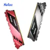 RAMS NetAC DDR4 3200MHz Mémoire de RAM DDR4 16 Go 3600MHz 8 Go 3200MHz 2666MHz XMP pour les cartes mères AMD Inter X99 Carte mère avec dissipateur thermique