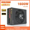 Leveranser 1600W ATX 3.0 PC strömförsörjning 14mm FAN Support Dual CPU PSU Professional Esports Video Gamer Power Source PCIe 5.0 Enhet