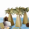 Candy Box Tree Palm Party Favor Boxs Tropical 3D LUAU FAVORS HAWAIIAN MARDIAD SAG CADEAU CADECTER CASE DÉCoration