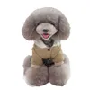 Cagoule en fourrure hivernale chaleureuse vêtements de chien petit chiens vêtements chiot tenue veste à la vent
