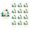 Dinosaur Tema Party Pegatinas Dinosaures Happy Birthday Sticker Etiquetas Decoraciones para niños Suministros de fiesta de la jungla