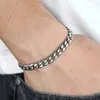 Mens Titanium Steel Armband Six Armband Simple Hand smycken Trendiga