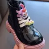 Stivali stivali per bambini per ragazze scarpe calde invernali per bambini stivali pellicce Chelsea caviglia ragazze toddlers piattaforma bootie rosa viola nero