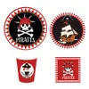 Baby Shower Pirate Theme Party Wall Hanging Bunting Party Decorations Nautical Pirate Happy Birthday Banner Boy's Party Favors