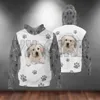 Jack Russell Terrier-Paw Dog 3D Printed Hoodies Unisex Pullovers Funny Dog Hoodie Casual Street Tracksuit