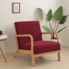 Couleur de chaise paresseuse de couleur unie couvre-fauteuil de fauteuil en spandex étendue de fermeture à fermeture éclair lavable amovible canapé canapé-housse