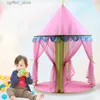 Toy Tents Folding Tipi Children Tent Princess Castle Play House Outdoor Beach Tent Toy Teepee Portable Toy Tents Kids Baby Girl Gifts L410