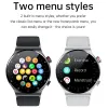 Uhren NFC Bluetooth Call Smart Watch Men Vollbild Sportarmband wasserdichte EKG Health Monitor SmartWatch für iOS Android 2024New