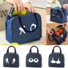 Lunch Bag for Women Work Dinner Lunch Organizer Tote Packet Kids Food Insulated Cooler Thermal Canvas Bags Chest Print Handbags