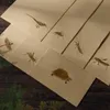 Batik xuan papier briefhoofd klein regulier script kalligrafie half rijp rijstpapier interessant klein uit de vrije hand tekening papel arroz
