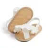 Baby Girl Sandals Sandals Fashion Cute Ruffle Flats Inslip Casual Sofe Sole Infant First Walkers Buty Toddler 240402