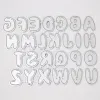 Crafts Embossing Dies 26 A-Z Alphabets Border Metal Cutting Dies Stencils for Making Scrapbooking