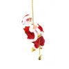 Perles d'escalade électrique Santa Claus avec de la musique Santa Claus grimpant les escaliers décor de l'arbre de Noël grimper répété pour les enfants cadeau