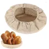 Baking Tools Bread Basket Liner 6pcs Oval Cloth Folding For Beginners-Friendly DIY Dough Rising Proofing