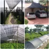 Preto de 4 pinos anti-UV HDPE NET NET Greenhouse suculento Flor Plant Garden Garden Selshade líquido Tampa da piscina de piscina Taxa de sombreamento 60%