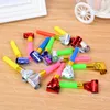 30pcs/pacco sfollati multicolore Whistles Wedding Birthday Maker Kids Party Bomboniere Noice Maker Toys Goody Borse Pinata