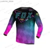 Koszulki rowerowe Tops 2022 NOWOŚĆ MOTOCROSS Downhill Jersey MX Rower Mountain Bike Dh Maillot Ciclismo Hombre Quick Dry Jersey Racing HPIT Y240410Y2404184INB