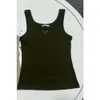 womens knitted vest summer sleeveless vests designer t shirt metallic embroidery short top y2k sexy bikini womens fashion tank top