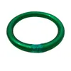 Modern Jewelry High Quality Soft Plastic Tube Inner Glitter Bangle Bracelet For Women Vintage Style Green Bracelet Bangles 240407