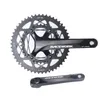 Racework Road Bike Crankset 22 Speed ​​110BCD 중공 더블 스프로킷 170mm 50-34T 53-39T BB와 함께 자전거 크랭크 체인 링