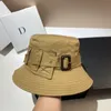 럭셔리 버킷 모자 패션 접이식 남성 여성 선 스크린 어부 모자 모자 야외 파나마 낚시 모자 평평한 탑 벨트 버클 분지 240410