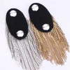 Accessori per abbigliamento creativo gioiello a catena blazer tassel patch epaulette spalla spalla scarpe da bagaglio a spalla perline