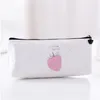 Ny Canvas Fruit Peach Pencil Case School Pencil Falls for Girl Stationery Canvas Pencil Bag Estojo Escolar School Supplies