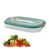 Storage Bottles Portable Refrigerator Box With Lid Multifunctional Space-Saving Food Fresh-keeping Container For Vegetables Fruits