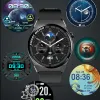 Montres 2022 NOUVEAU BLUETOOTH CALL SMART Watch Men AMOLED 390 * 390 HD Screen Heart Rate IP67 ECG + PPG Smartwatch ECG + PPG pour Android iOS