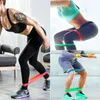 6 bandes de résistance de niveau Naturel Latex Natural 0,35-1,3 mm Yoga Pilates Trainage Rubber Pull Rope Gym Sports Expander Entraînement Équipement