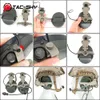 Ts tac-sky sordin tactische headset met boog railadapter en kenwood plug ptt compatibel met baofeng uv5r walkie-talkies