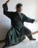 wysokiej jakości 17 klOor ciemnozielony/czerwony lniany wudang tai chi mundury taoism garnioski kung fu taoist szata sztuk walki Zestawy odzieży