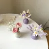 Ins Ceramics Flower Vase Nordic Hydroponics Vazen Creative Room Decor Mini Flower Plant Bottle Pots Desktop Ornament 240408