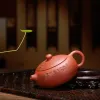 صيني يدوي شاي وعاء الأرجواني الطين xishi إبريق الشاي الأصيلة خام الجمال غلاية الشاي الشاي المخصصة 120 مل.