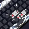 Akcesoria 132 KLUCZE DYESUB Niestandardowe pbt klawisze profilu wiśniowe keycap wielka fala japońska keycap dla klawiatury mechanicznej przełączników MX