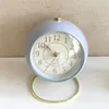 Retro European Alarm Clock Metal Small Wekker Creatieve desktop ornamenten bedwakklok Home Decor