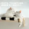 MEWOOFUN CAT -venster Perch plus past voor 2 katten Eenvoudig montage Meerdere scènes Hoogwaardige stof Wijd groot hangbed
