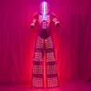 Traje Led Robot Kostuum LED Kleding Stilts Walker Kostuum LED Pak Kostuumhelm Laserhandschoenen CO2 Gun Jet Machine