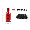 M10x1.5/M12x1.25スレッドカーマニュアルギアシフトノブアダプターアルミニウム合金用