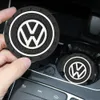 1/2pcs Silicone Car Coaster Water Cup Slot Pad non glipiste pour Volkswagen VW Golf 7 Touran Tiguan Bora Mk7 Beetle Polo Mk4 Passat