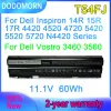Batterier Dodomorn T54FJ Laptop Battery för Dell Inspiron 14R 15R 17R 4420 4520 4720 5420 5520 5720 N4420 För Dell Vostro 3460 3560 60wh