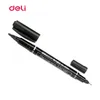 Deli 3PCS Colored double pointe 0,5 / 1 mm Fast Dry Sign Marker Penns CD Fabric Metal Mark Quality Fineliner Paiting Drawing