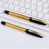 Luxo Metal Roller Ball Point Pen Black Stationery Office School Presente Logo MOQ 10pcs